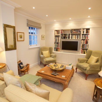 Living room of remodelled house in Haygarth Place - Wimbledon